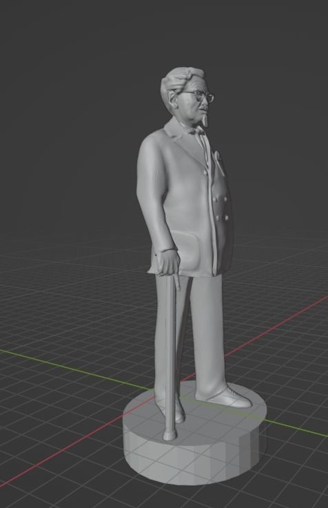 Colonel Sanders 3D print model_17