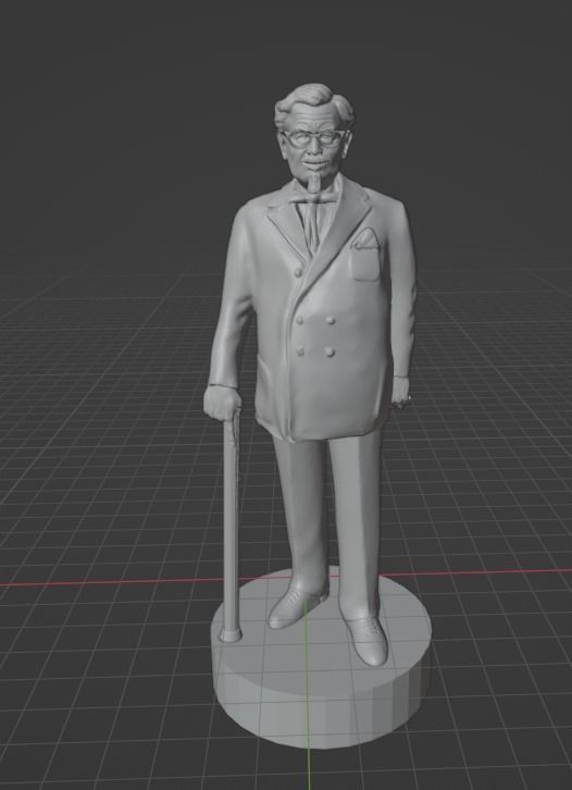 Colonel Sanders 3D print model_11