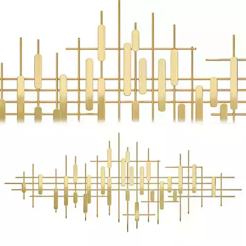 Osmoliving by cosmopolitan gold metal contemporary wall decor