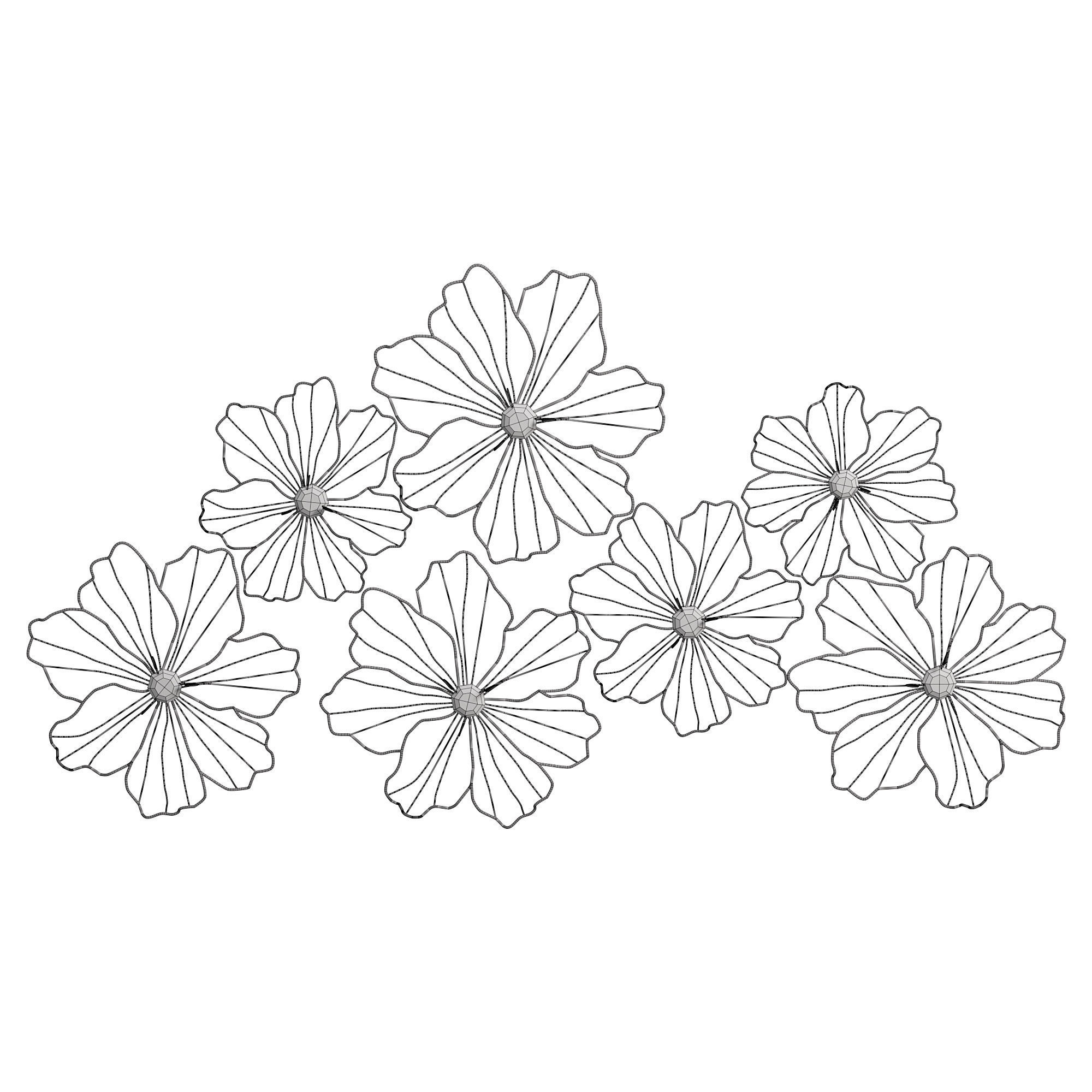 Metal wall decor 3D model_3