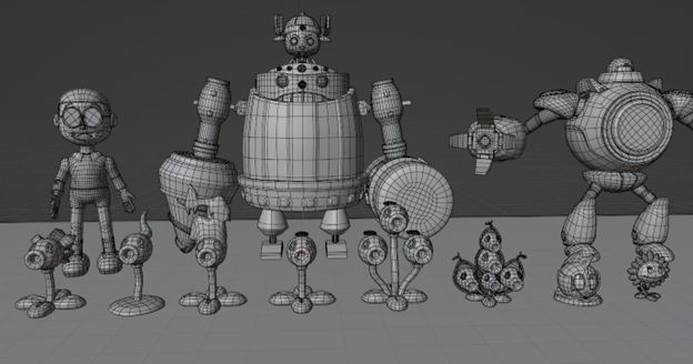 lowpoly Low-poly 3D model_2