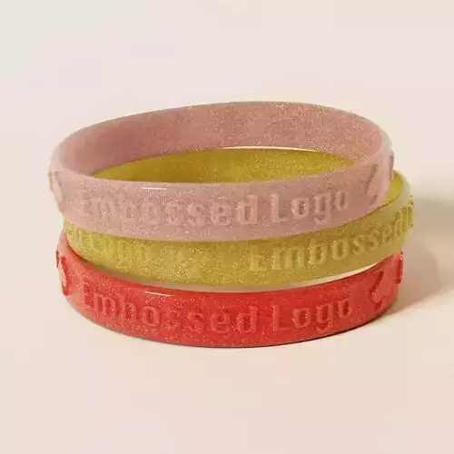 Silicone Wristband Low-poly 3D model