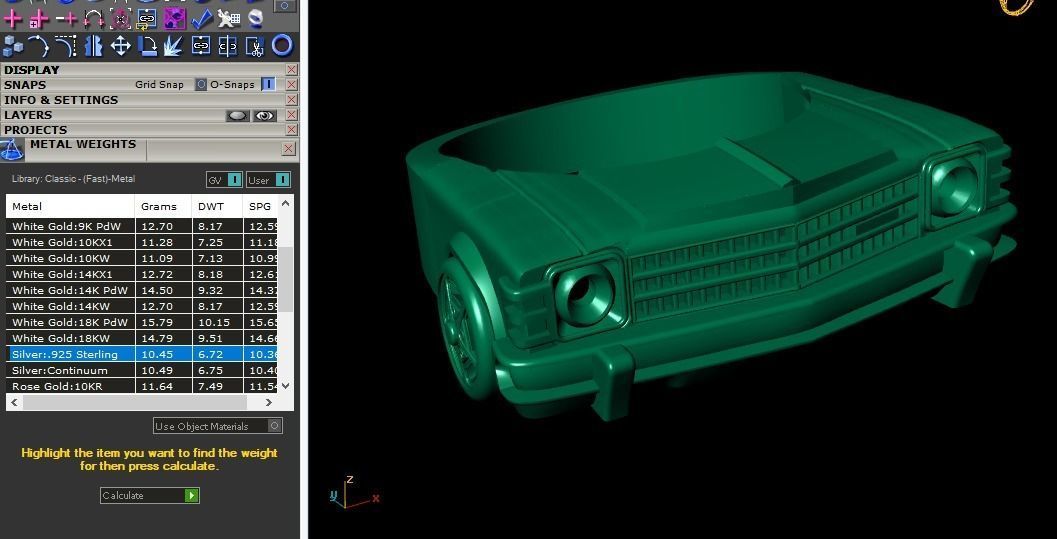 car ring 3D print model_19