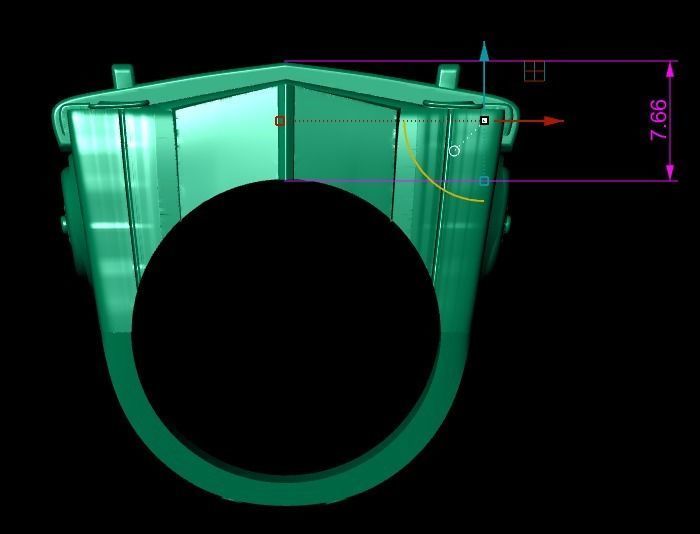 car ring 3D print model_15