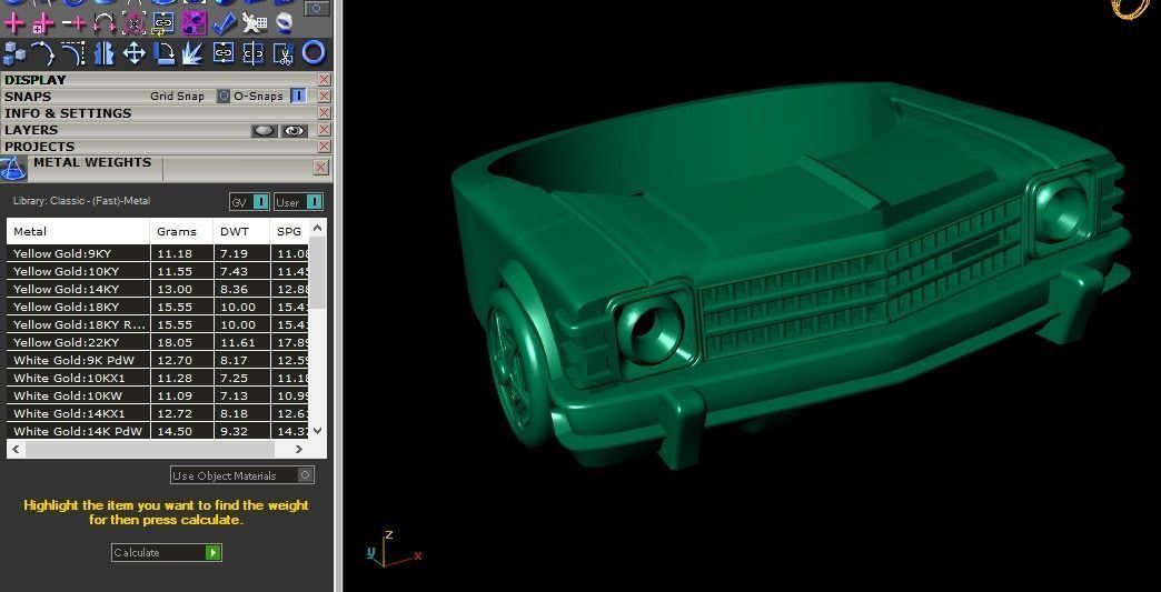 car ring 3D print model_18