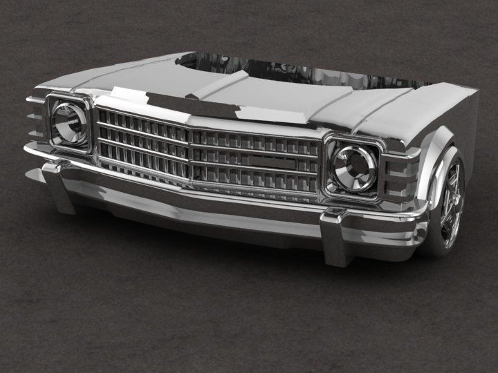 car ring 3D print model_8