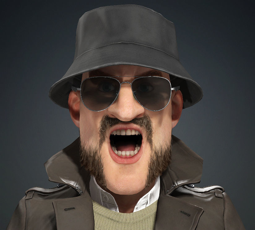 Mr D Rigged 3D Model 3D model_7