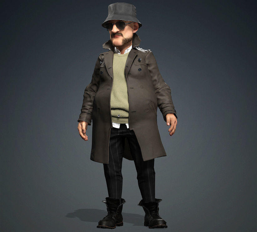 Mr D Rigged 3D Model 3D model_3