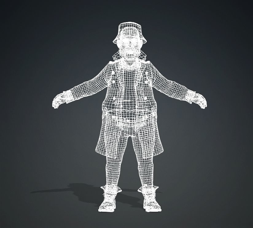 Mr D Rigged 3D Model 3D model_9