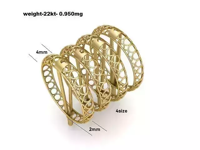  turkish rings cad file  3D print model