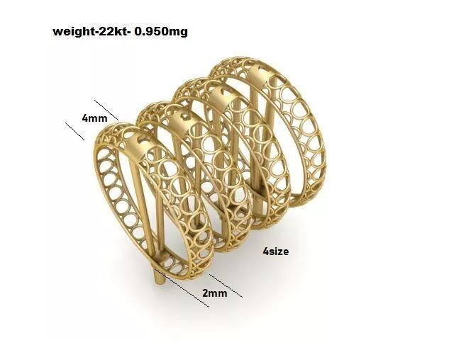 turkish rings cad file 3D print model