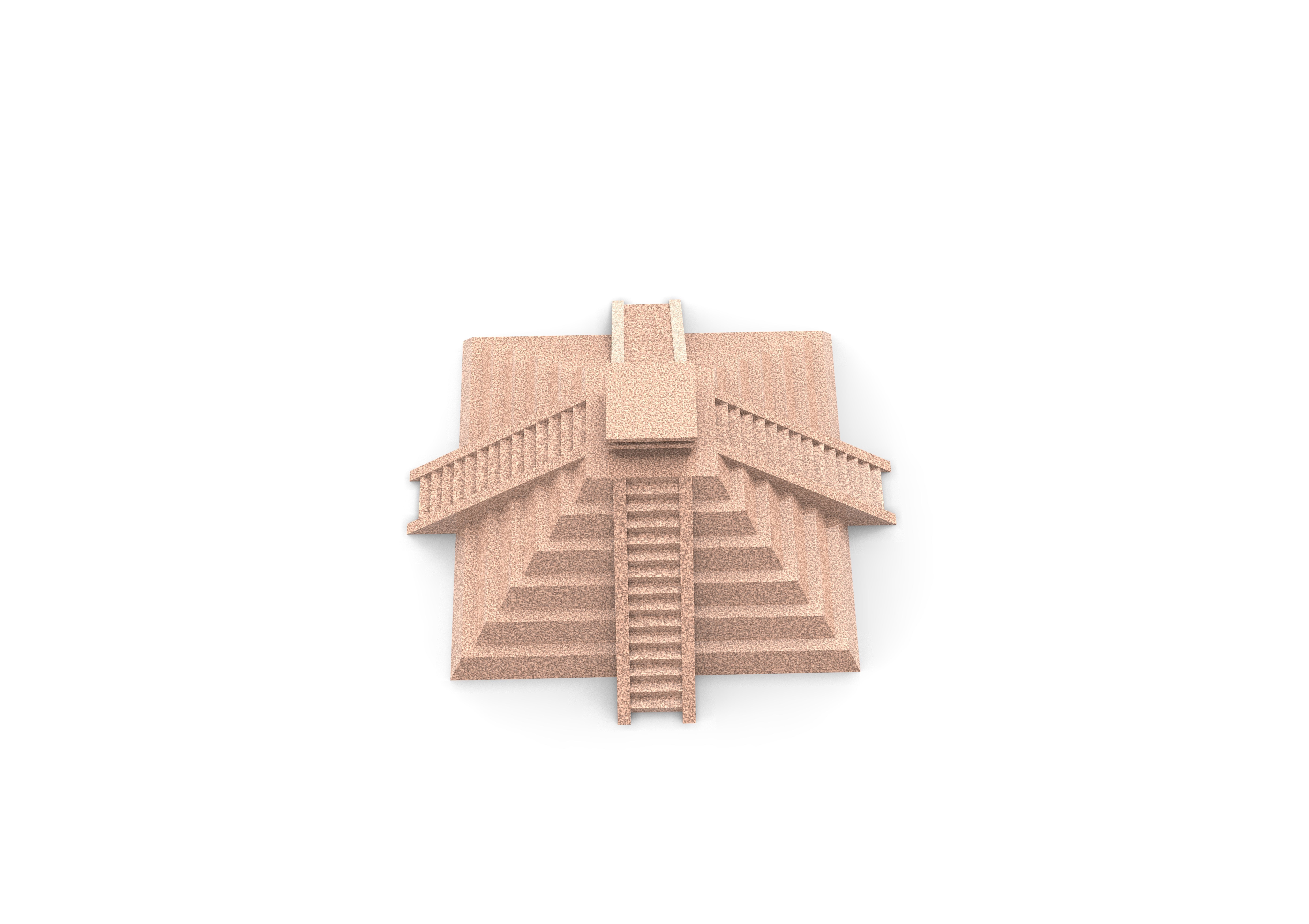 Mayan Temple 3D print model_1
