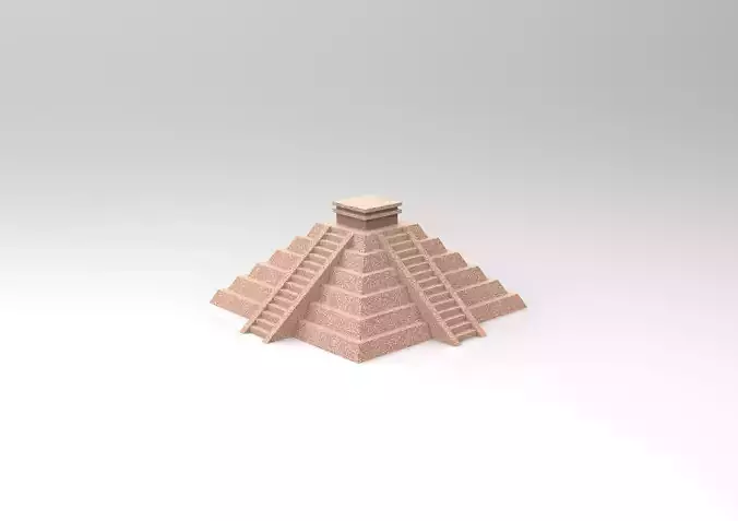Mayan Temple 3D print model
