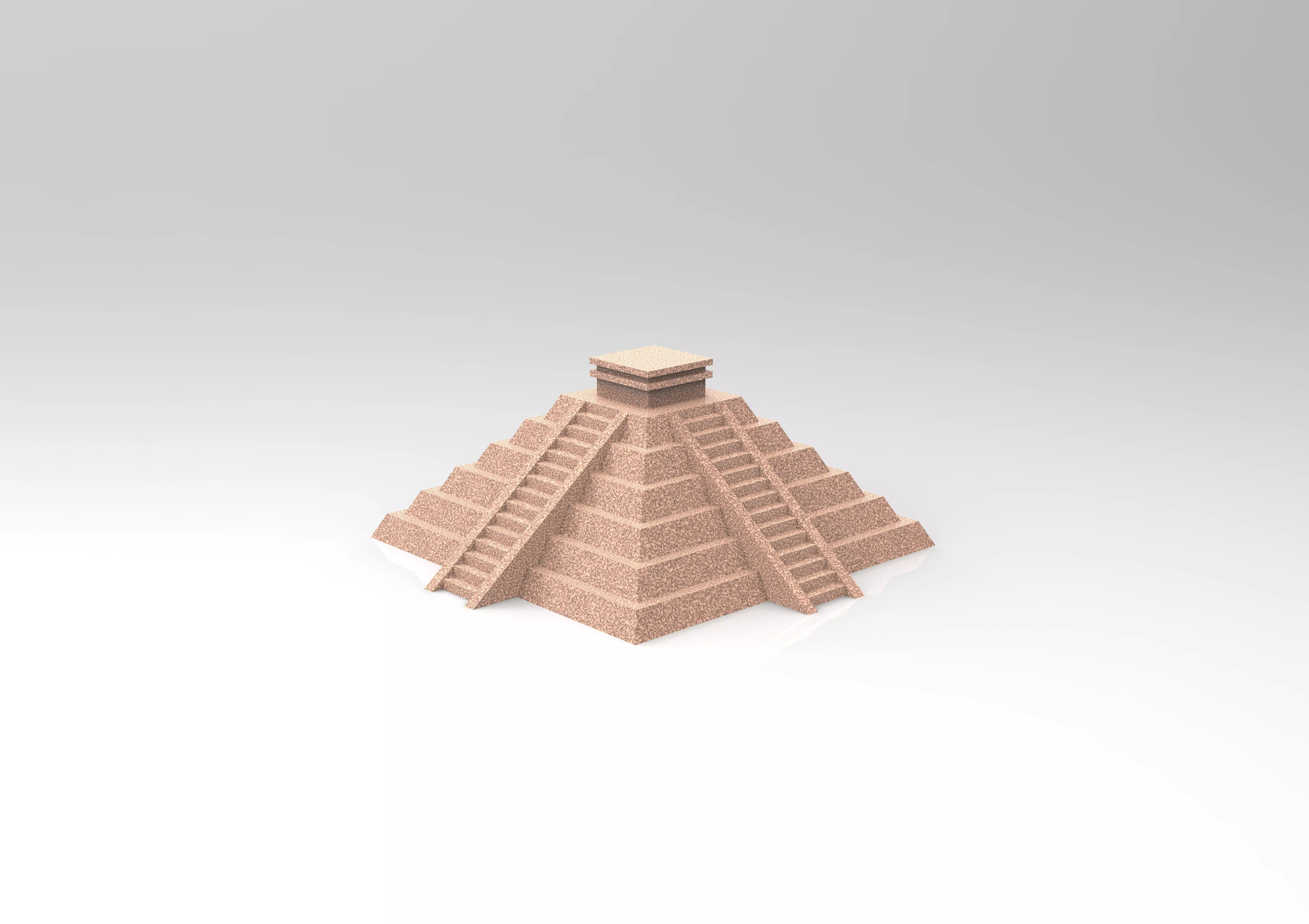 Mayan Temple 3D print model_0