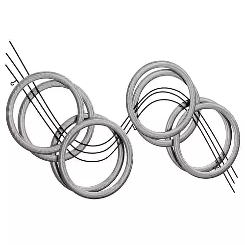 Orren ellis Flowing Hand Painted Etched Metal Wall Decor