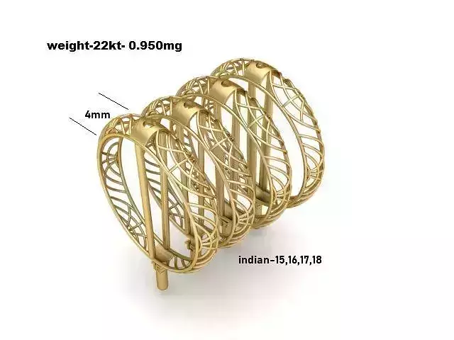  turkish rings cad file  3D print model