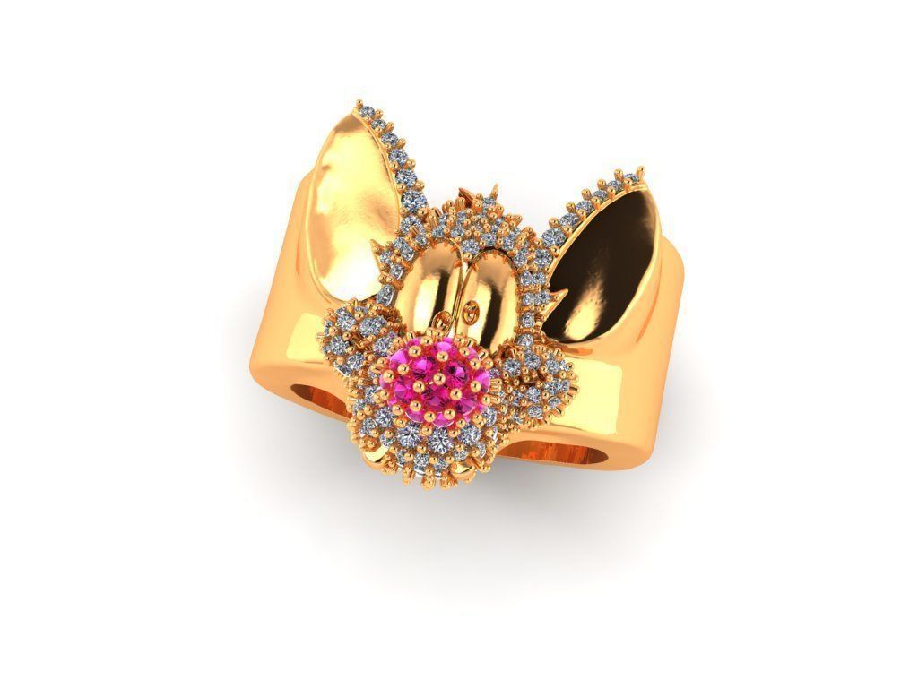 mickey mouse ring 3D print model_1