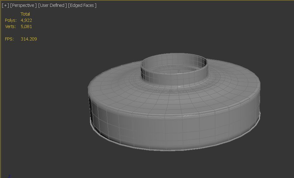 Low Poly Interior space 12 Low-poly 3D model_7