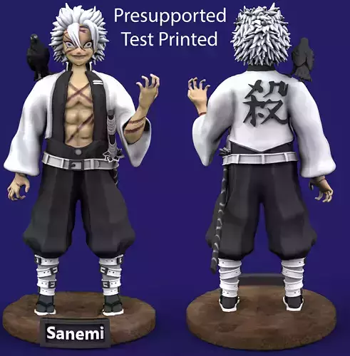 DEMON SLAYER KIMETSU NO YAIBA - SANEMI SHINAZUGAWA 3D print model