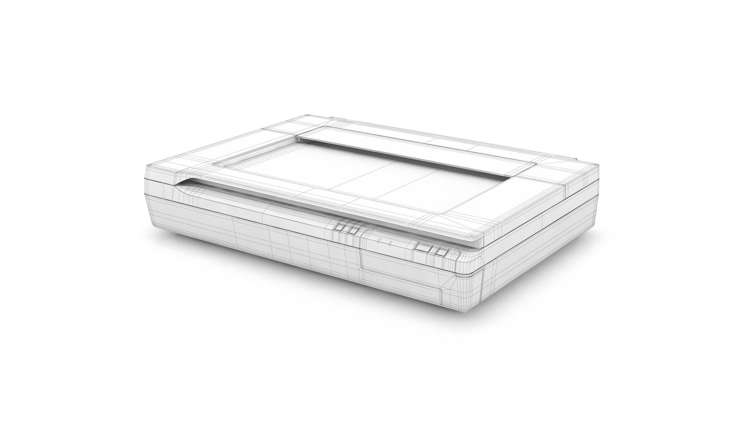Epson WorkForce DS-50000 Color Document Scanner Low-poly 3D model_12