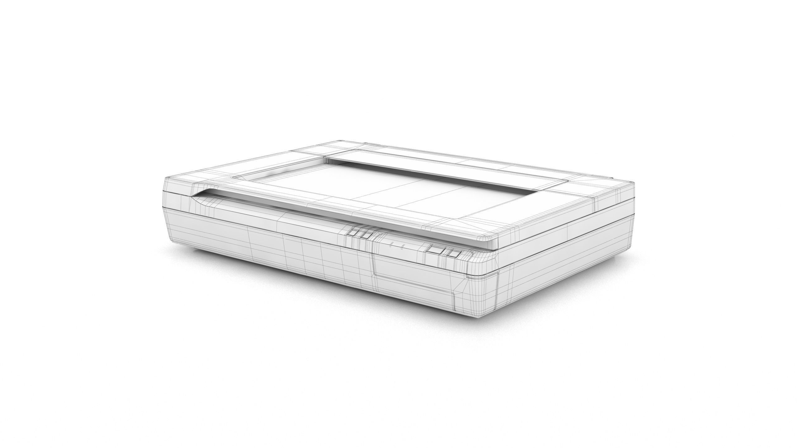 Epson WorkForce DS-50000 Color Document Scanner Low-poly 3D model_15