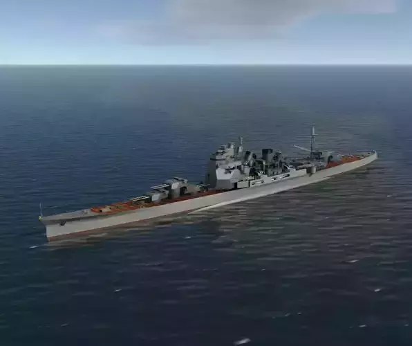 Japanese Cruiser Atago Warship