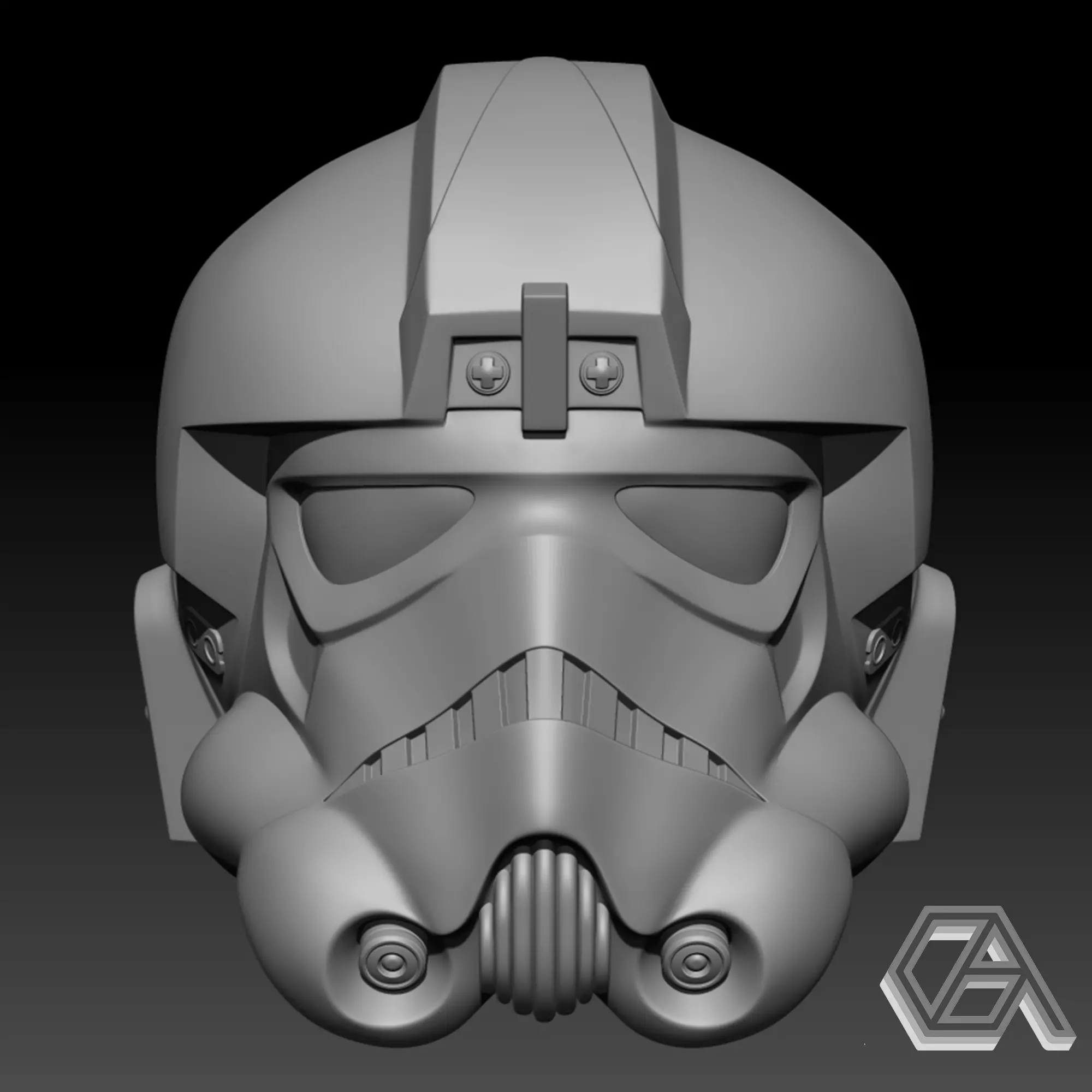 STAR WARS - TIE FIGHTER PILOT HELMET 3D print model_0
