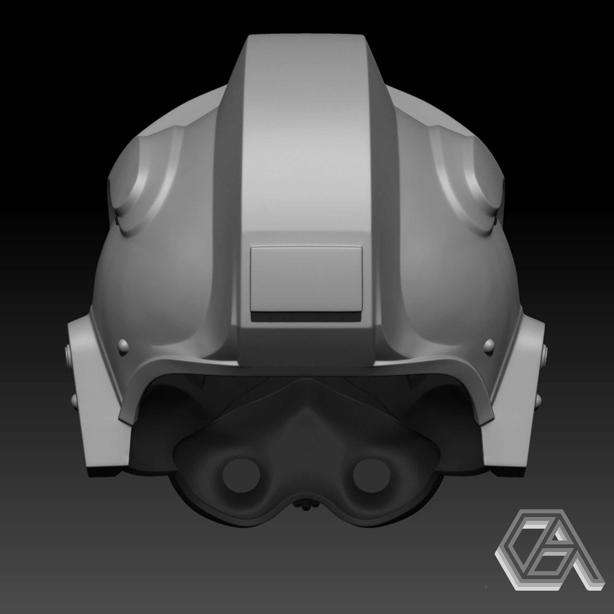 STAR WARS - TIE FIGHTER PILOT HELMET 3D print model_4