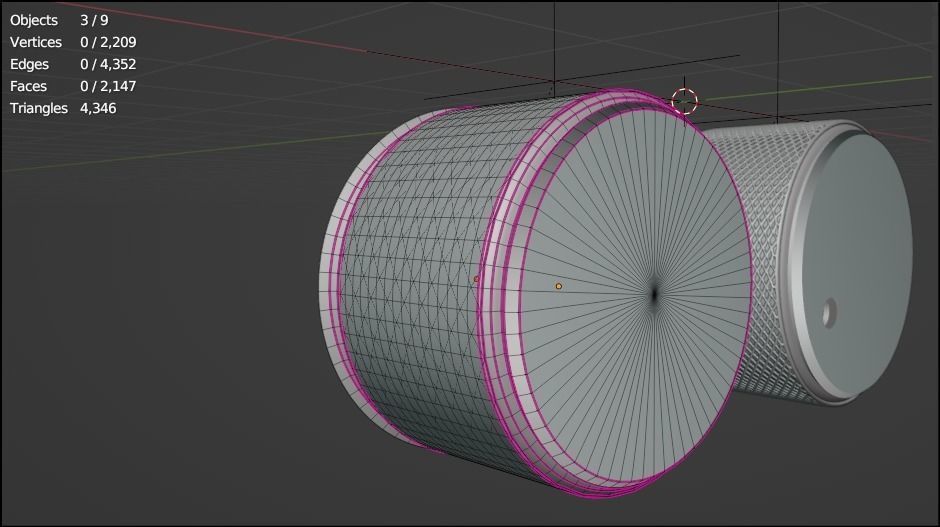 Control Knob  3D model_10