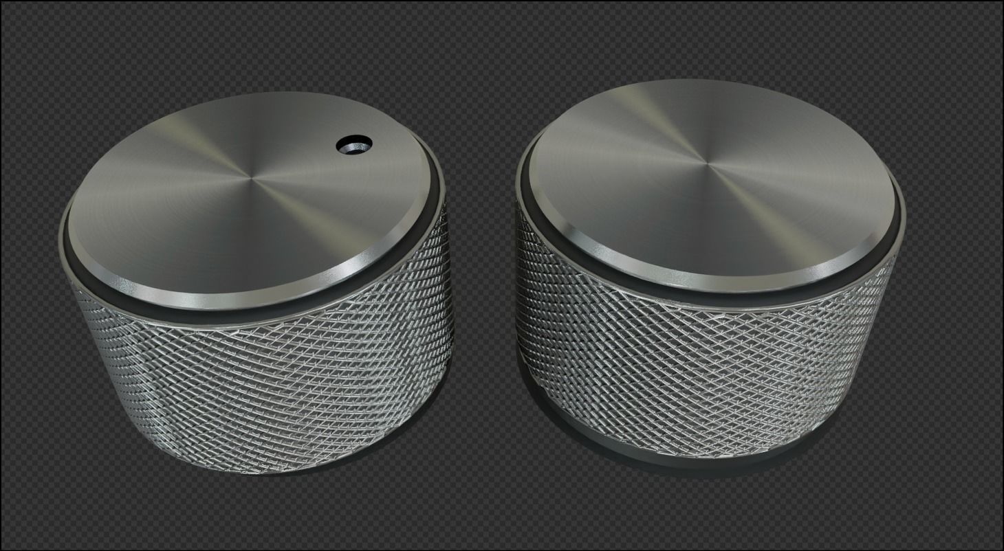 Control Knob  3D model_3
