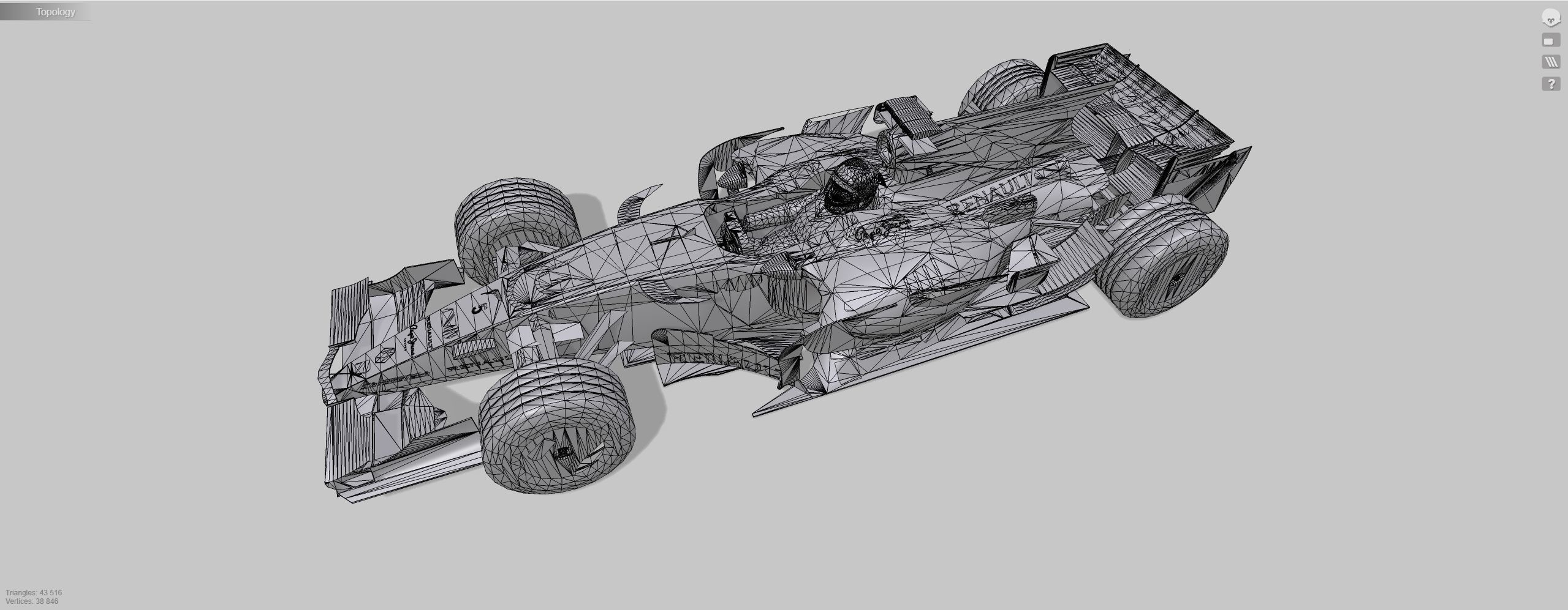 F1  Formula car 3D model_13