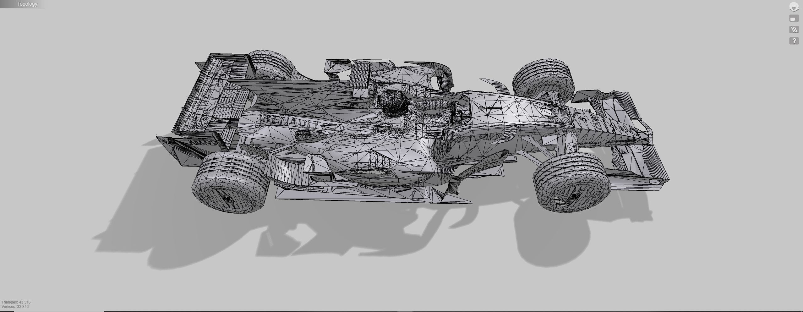 F1  Formula car 3D model_11