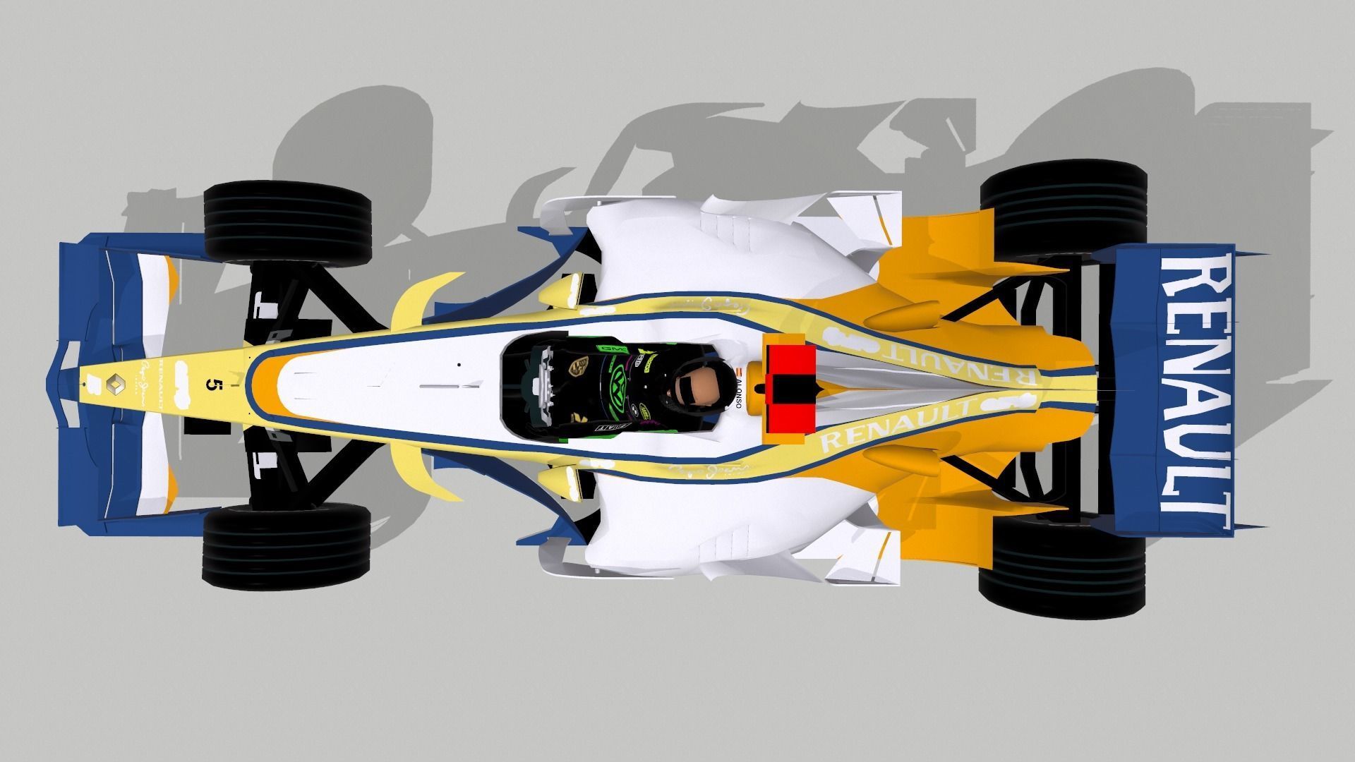 F1  Formula car 3D model_3