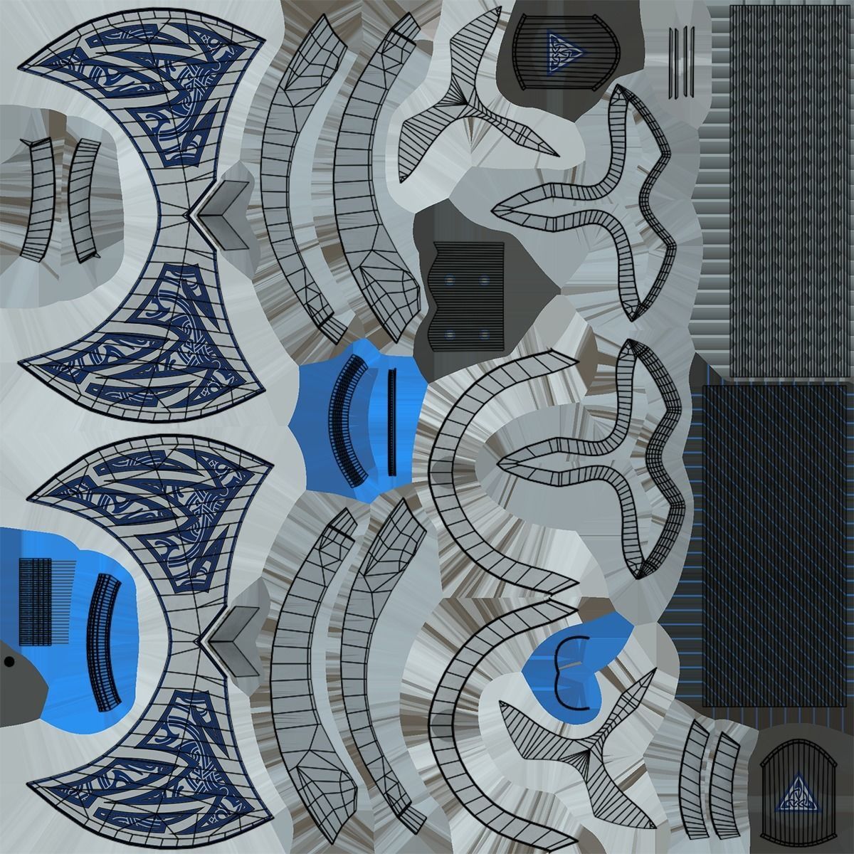 6 Battle Axes Collection All PBR Unity UE Textures Included _17