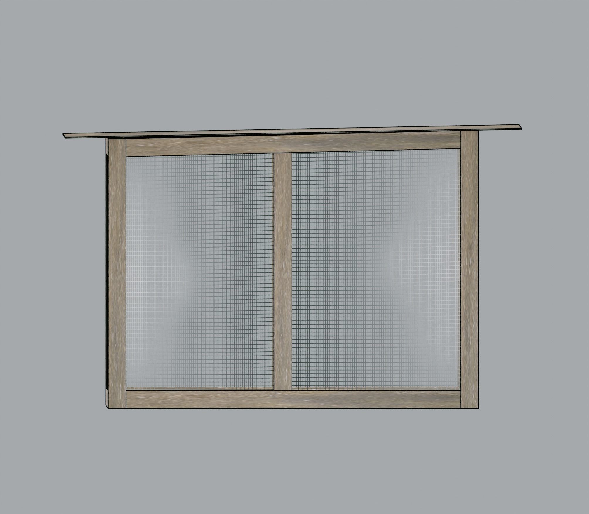 Cage for small animals Low-poly 3D model_2