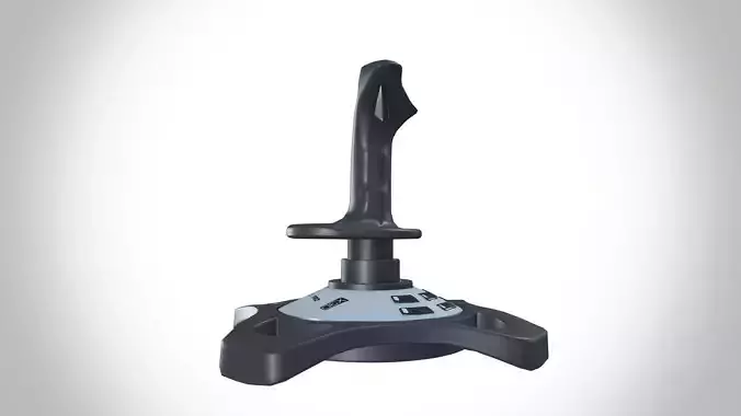 Logitech 3D Pro Joystick Gaming Extreme Low-poly 3D model