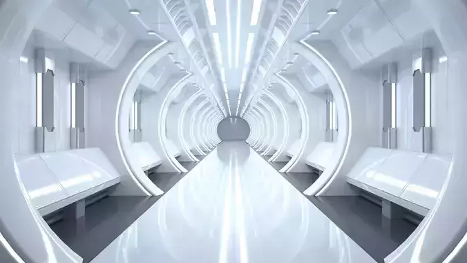 Sci-Fi Futuristic Corridor 3D model Sci-Fi Futuristic Corridor 3D model