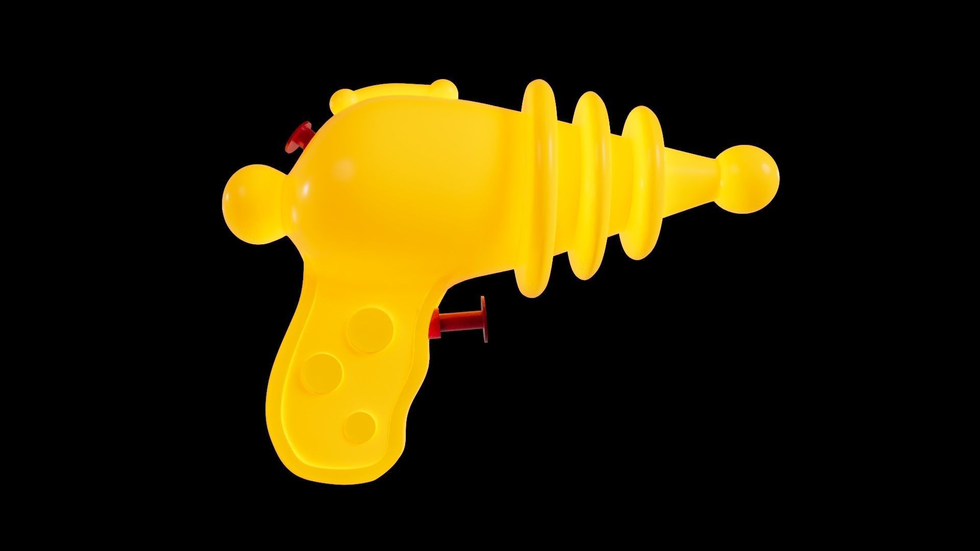 Toy Water Gun Pistol 3D model_1