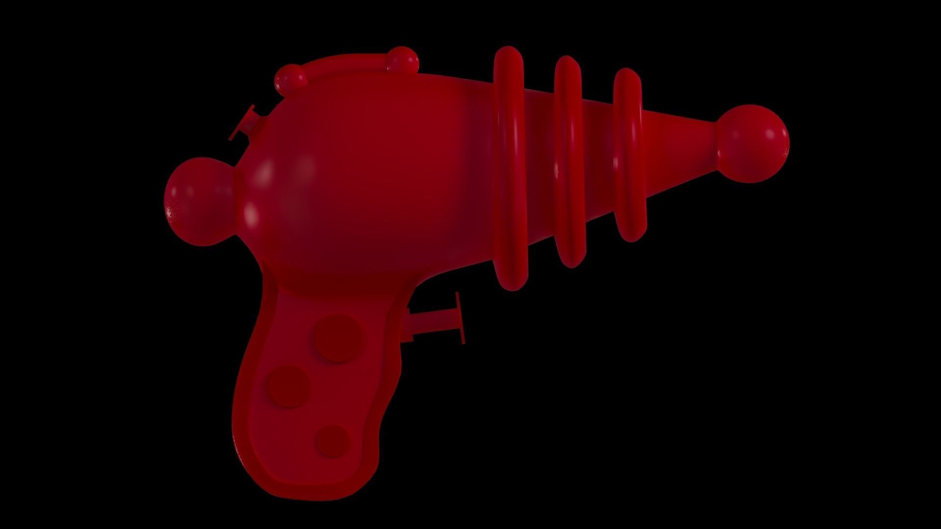 Toy Water Gun Pistol 3D model_6