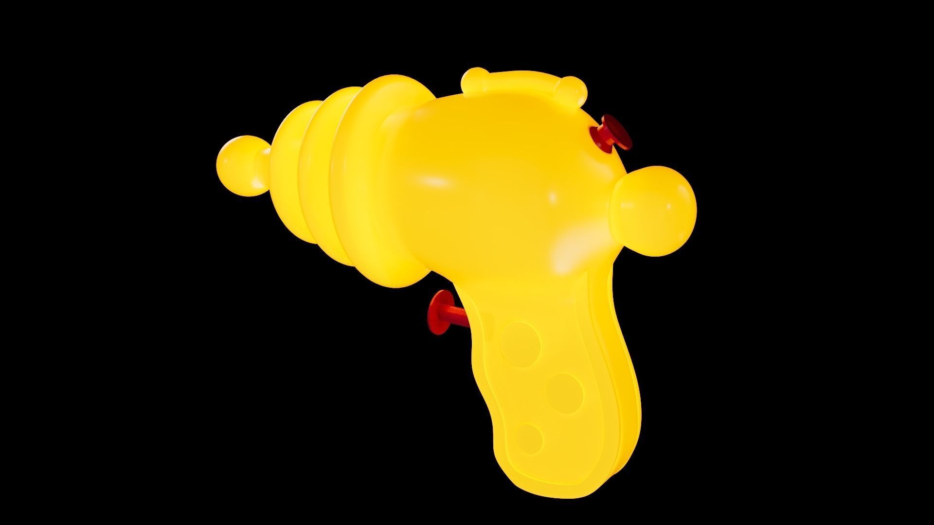 Toy Water Gun Pistol 3D model_3