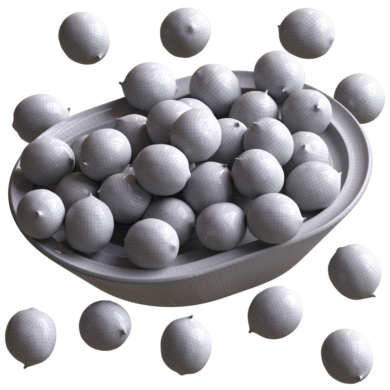 Lemons 01 3D model_4