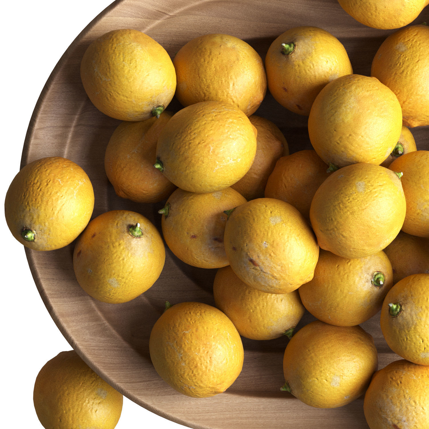 Lemons 01 3D model_2