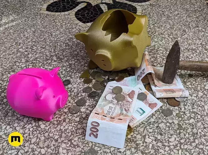 Save n Smash Piggy Bank 3D print model
