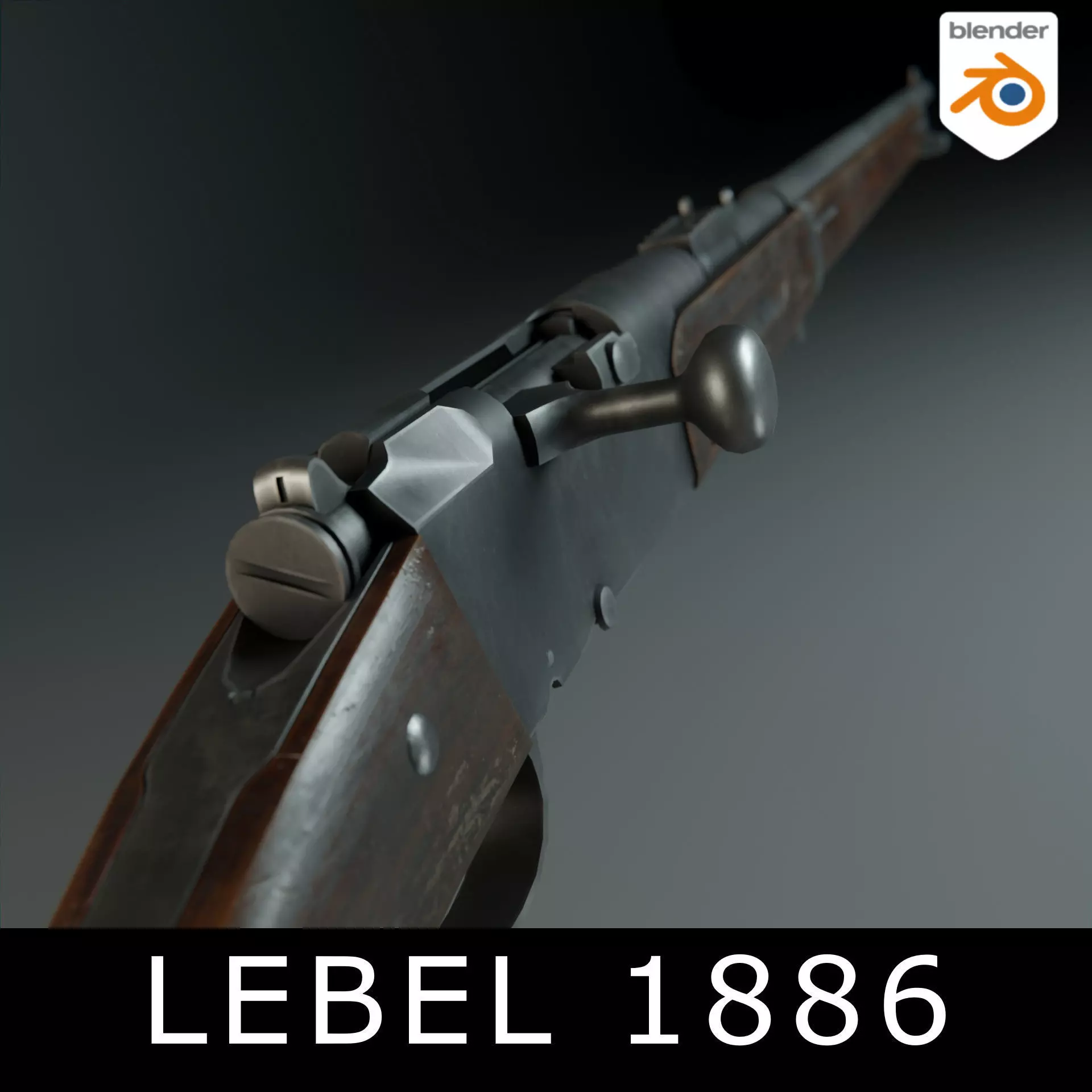 Lebel M1886 Low-poly 3D model