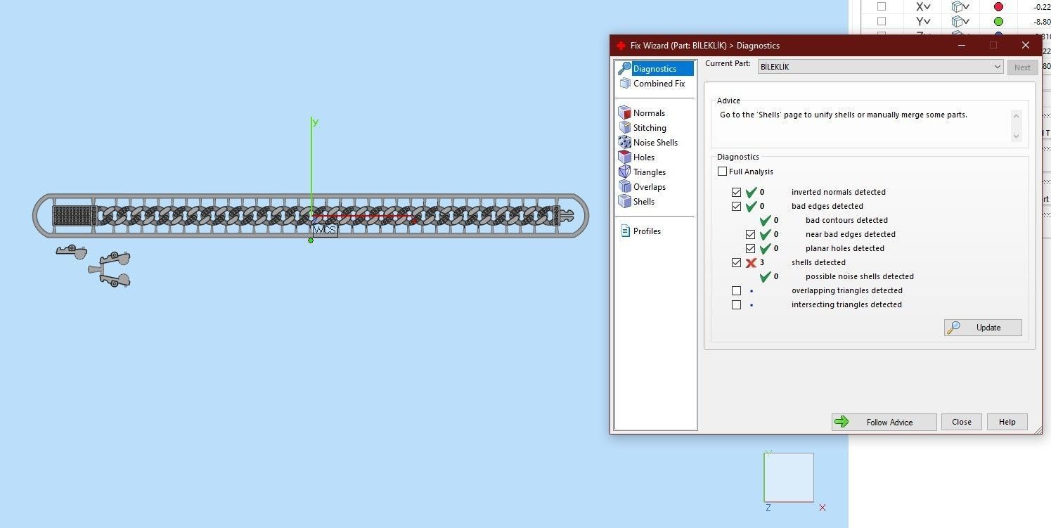7 MM 18 CM CUBAN LINK CHAIN FOR BRACELET OR NECKLACE 3D print model_1