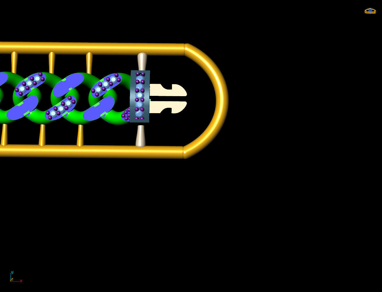 7 MM 18 CM CUBAN LINK CHAIN FOR BRACELET OR NECKLACE 3D print model_4