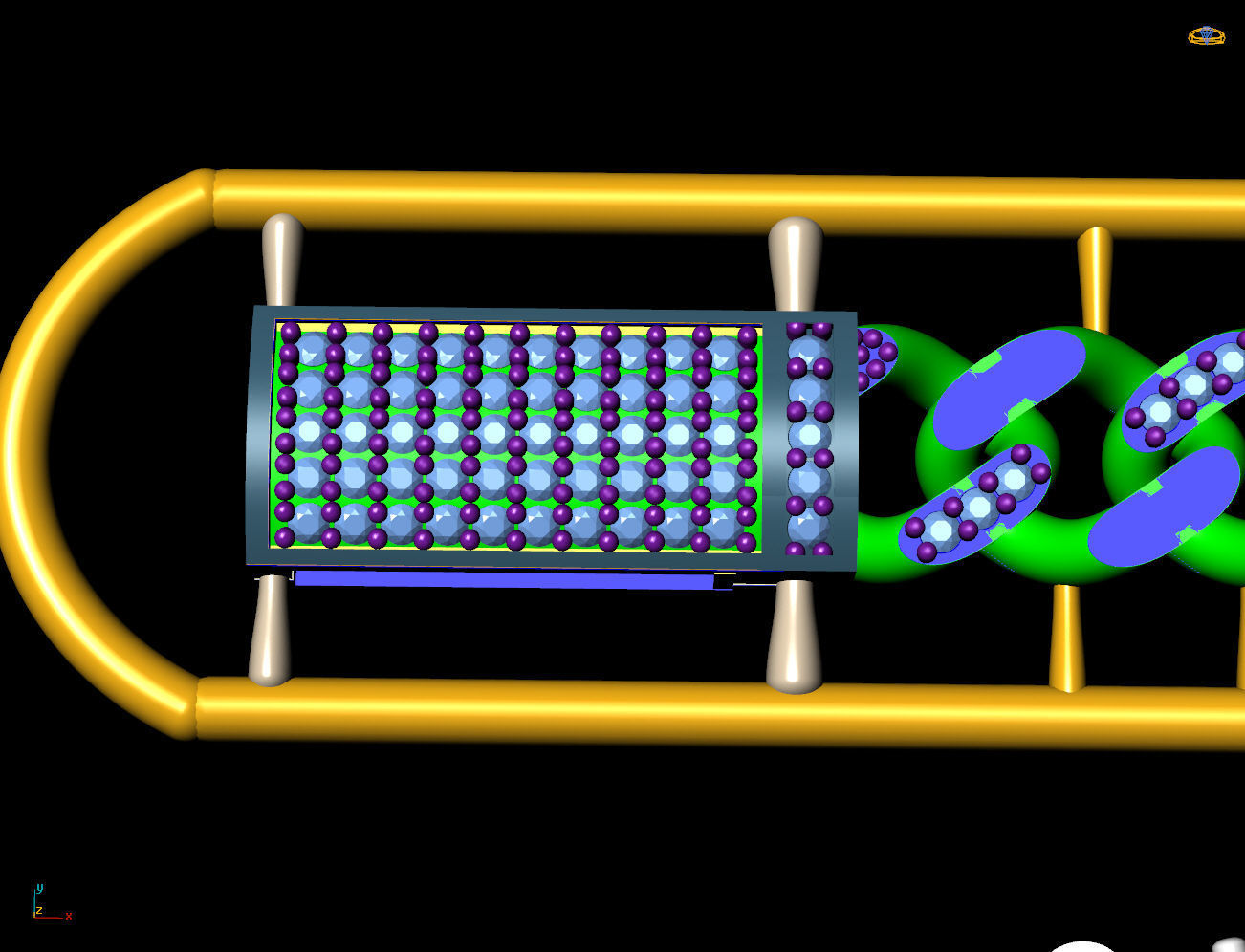 7 MM 18 CM CUBAN LINK CHAIN FOR BRACELET OR NECKLACE 3D print model_7