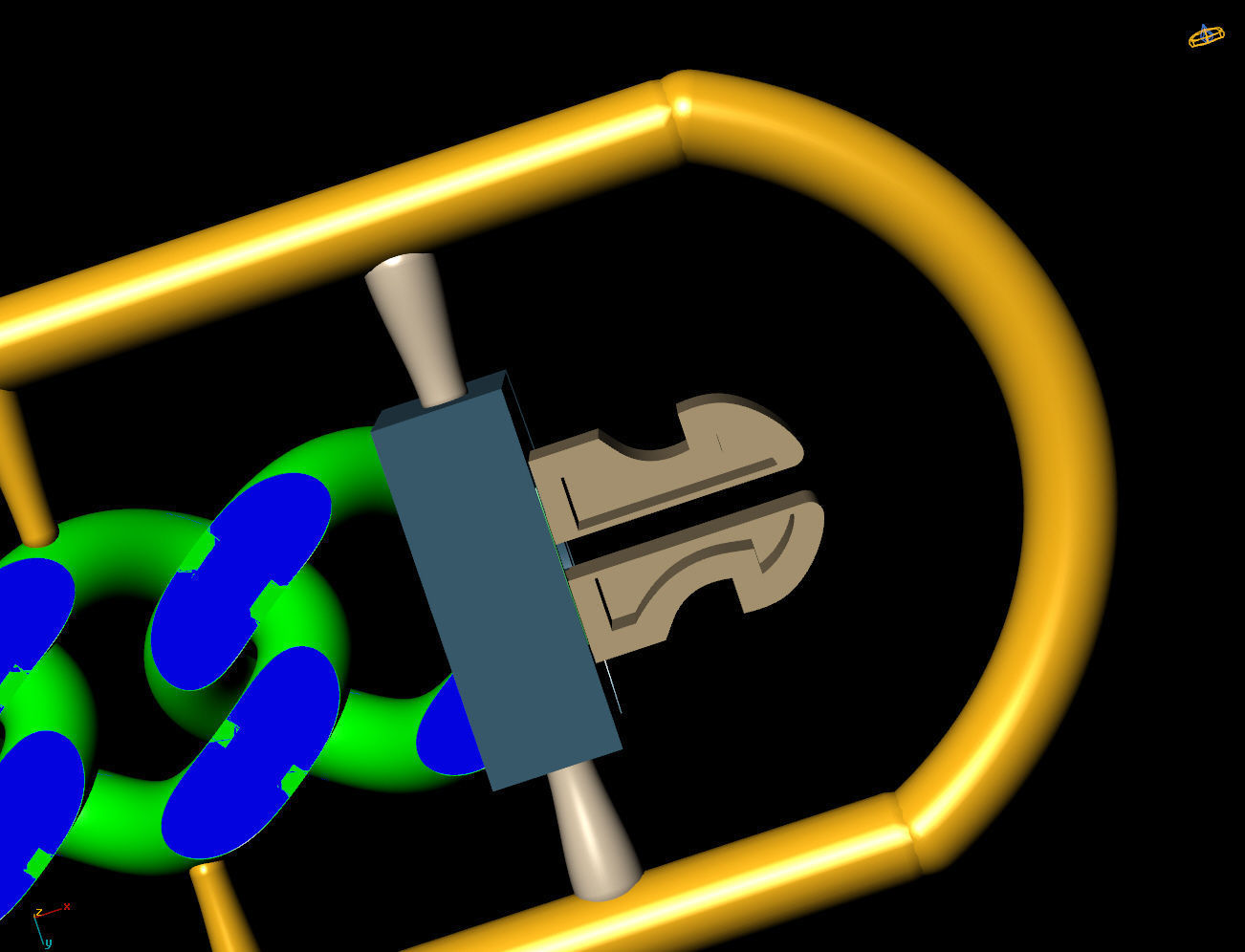 7 MM 18 CM CUBAN LINK CHAIN FOR BRACELET OR NECKLACE 3D print model_2