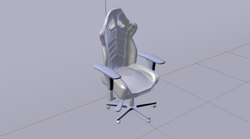 Gaming Chair 04 Low-poly 3D model_29