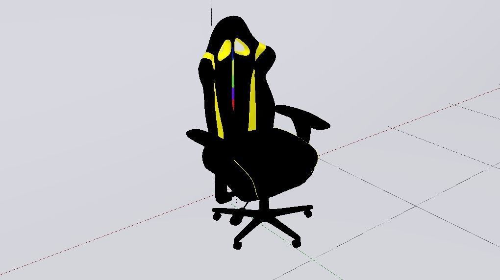 Gaming Chair 04 Low-poly 3D model_13